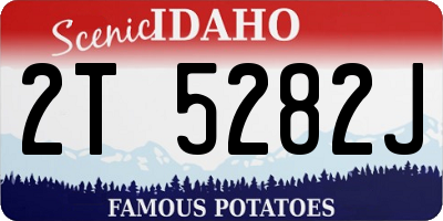 ID license plate 2T5282J