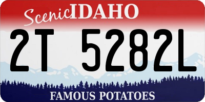 ID license plate 2T5282L