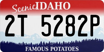 ID license plate 2T5282P