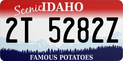 ID license plate 2T5282Z