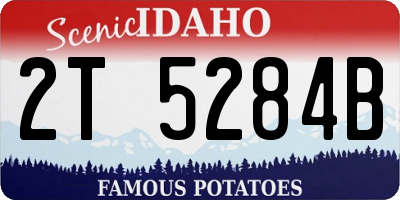 ID license plate 2T5284B