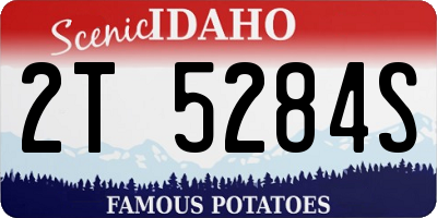 ID license plate 2T5284S