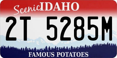 ID license plate 2T5285M