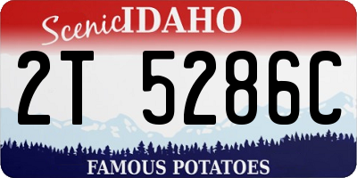 ID license plate 2T5286C