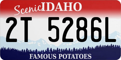 ID license plate 2T5286L