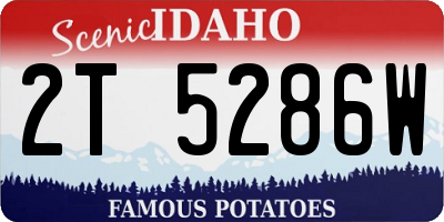 ID license plate 2T5286W