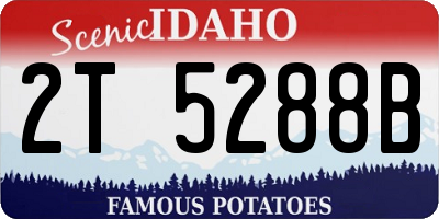 ID license plate 2T5288B