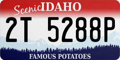 ID license plate 2T5288P
