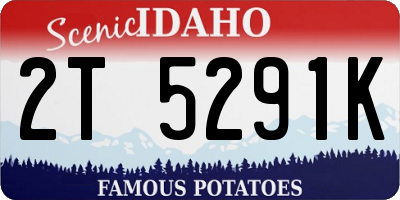 ID license plate 2T5291K