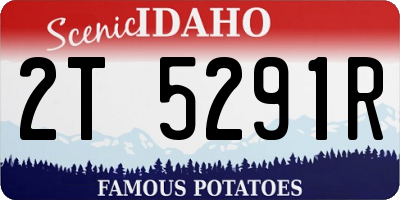 ID license plate 2T5291R