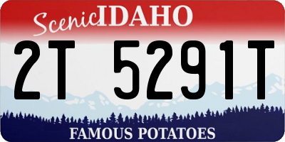 ID license plate 2T5291T