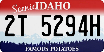 ID license plate 2T5294H