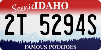 ID license plate 2T5294S