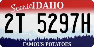 ID license plate 2T5297H