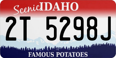 ID license plate 2T5298J
