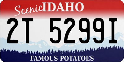 ID license plate 2T5299I