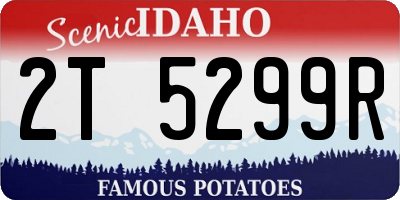ID license plate 2T5299R