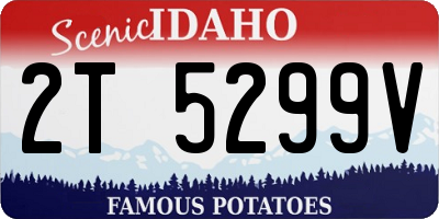 ID license plate 2T5299V