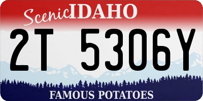 ID license plate 2T5306Y
