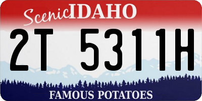 ID license plate 2T5311H