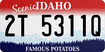 ID license plate 2T5311Q
