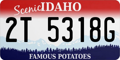 ID license plate 2T5318G