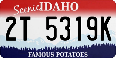 ID license plate 2T5319K