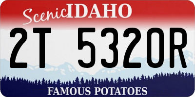 ID license plate 2T5320R