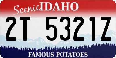 ID license plate 2T5321Z