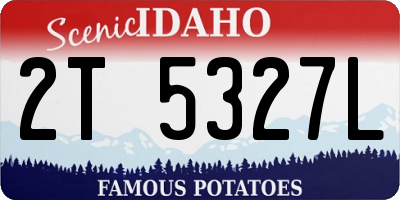 ID license plate 2T5327L