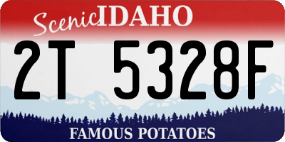 ID license plate 2T5328F