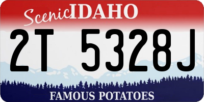 ID license plate 2T5328J