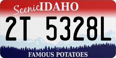 ID license plate 2T5328L
