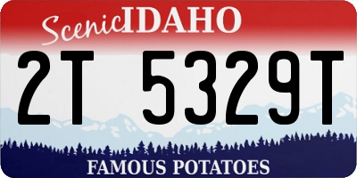 ID license plate 2T5329T