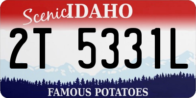ID license plate 2T5331L