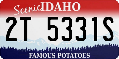 ID license plate 2T5331S