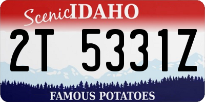 ID license plate 2T5331Z