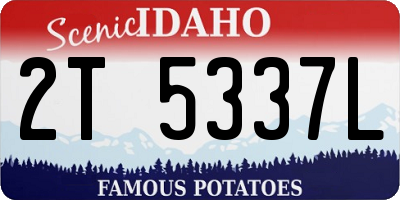 ID license plate 2T5337L