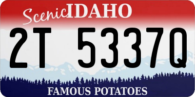 ID license plate 2T5337Q