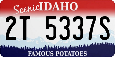 ID license plate 2T5337S