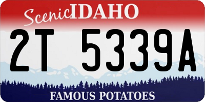 ID license plate 2T5339A