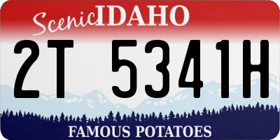ID license plate 2T5341H