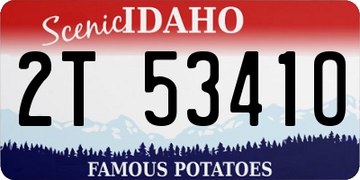 ID license plate 2T5341O