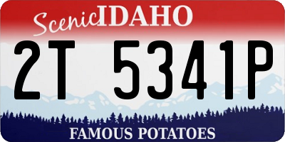 ID license plate 2T5341P
