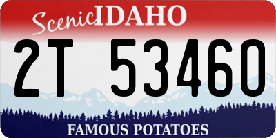 ID license plate 2T5346O