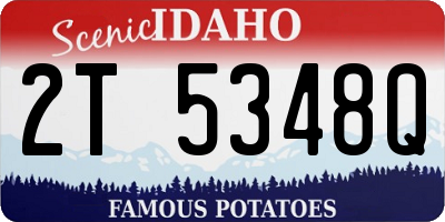 ID license plate 2T5348Q