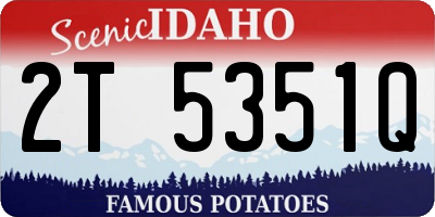 ID license plate 2T5351Q