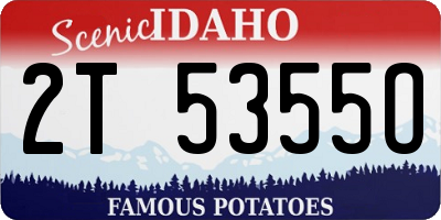 ID license plate 2T5355O