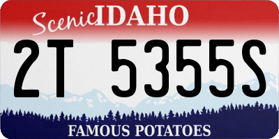 ID license plate 2T5355S