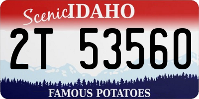 ID license plate 2T5356O